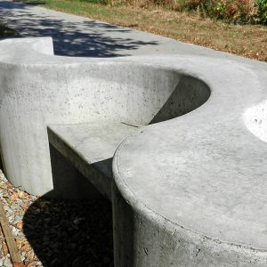 Serpentine Bench detail
